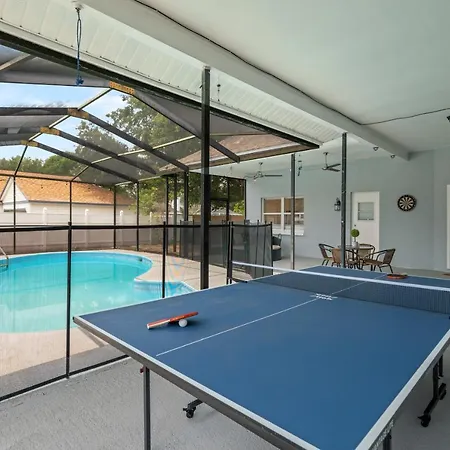 Chic Stylish Pool House 4 King Bed New Renovated Villa Plant City Exterior photo
