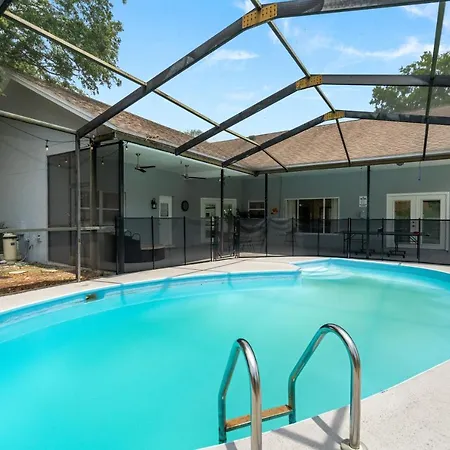 Chic Stylish Pool House 4 King Bed New Renovated Villa Plant City Exterior photo